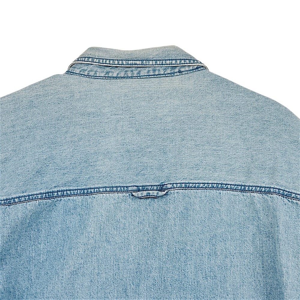 Arrow Blue Jeans Denim Jacket XXL Trucker Blue Fleece Lined Workwear Shacket Vtg - Picture 13 of 14